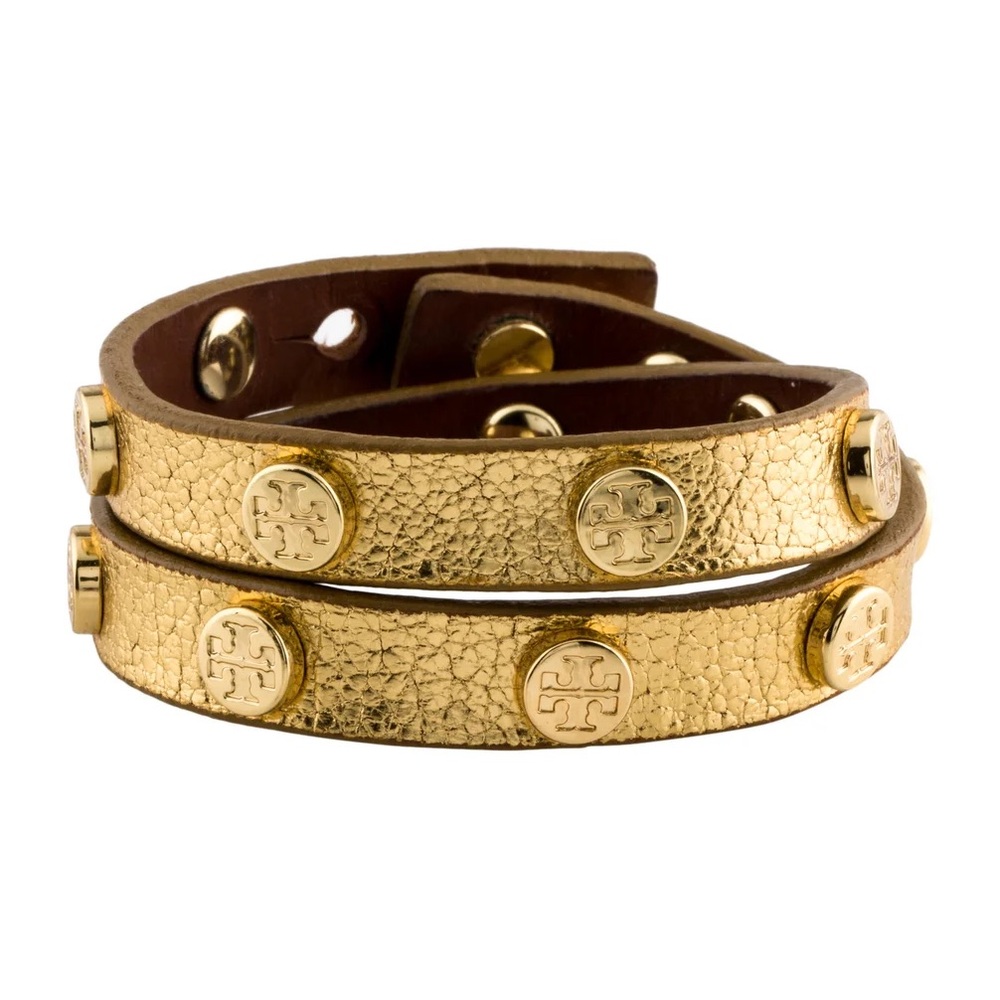 Authentic Tory Burch leather wrap bracelet